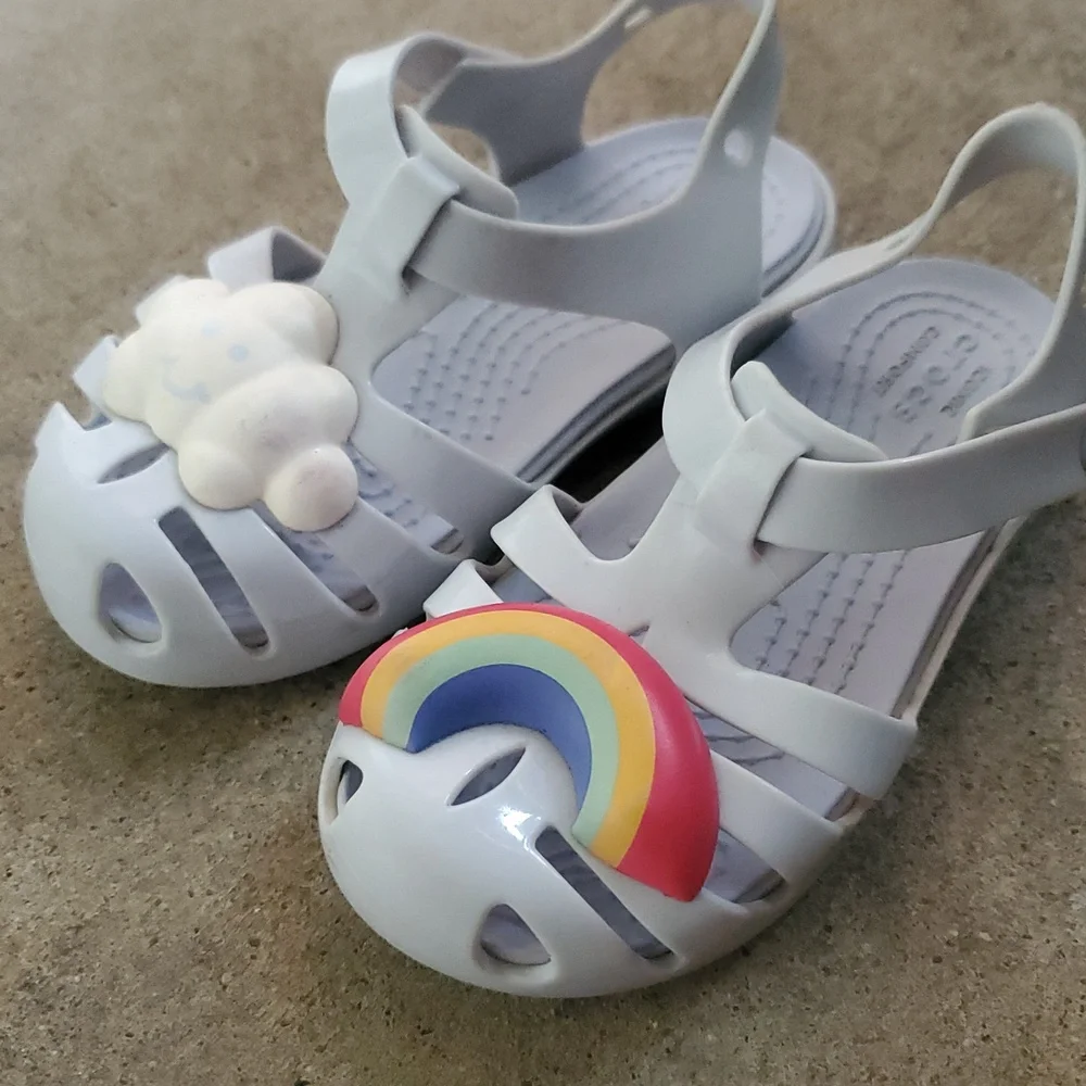Crocs Isabella Sandals Rainbow Cloud Beach Water Toddler 8